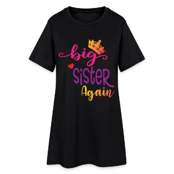 Grande soeur cadeau Grande Soeur Encore - Robe T-shirt Femme - noir - Devant