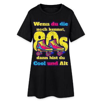 Roller skates - Women’s T-Shirt Dress - black - Front