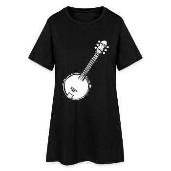 Banjo Pixel Graphic - Women’s T-Shirt Dress - black - Front