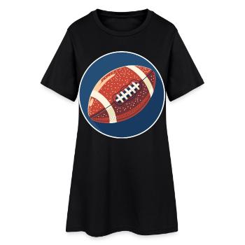 Football Graphics - Women’s T-Shirt Dress - black - Front