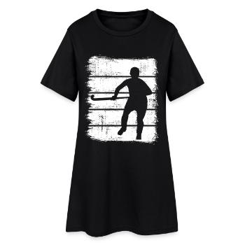 Field hockey players - Women’s T-Shirt Dress - black - Front