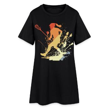 Crosse vintage Filles - Robe T-shirt Femme - noir - Devant
