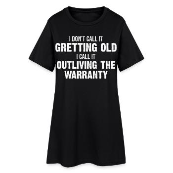 Je n’appelle pas ça vieillir, j’appelle ça survivre - Robe T-shirt Femme - noir - Devant