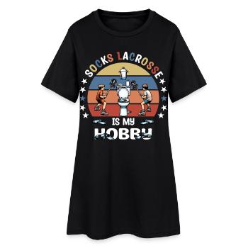 Bas de crosse - Robe T-shirt Femme - noir - Devant