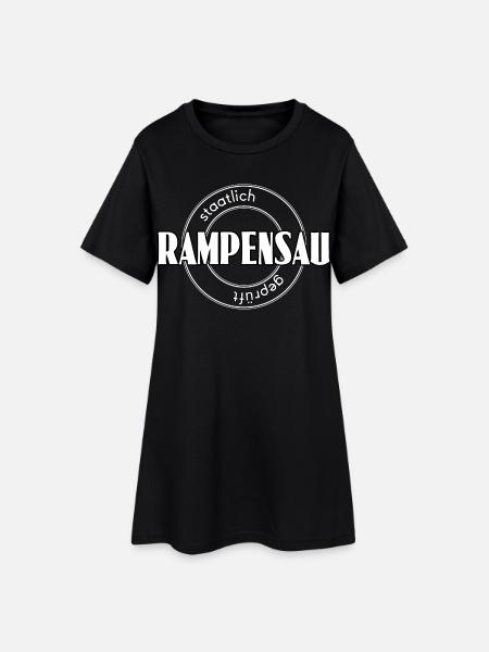 Rampensau - Frauen T-Shirt-Kleid - Schwarz