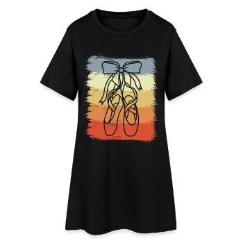 Ballet Shoes Vintage Look - Women’s T-Shirt Dress - black - Front