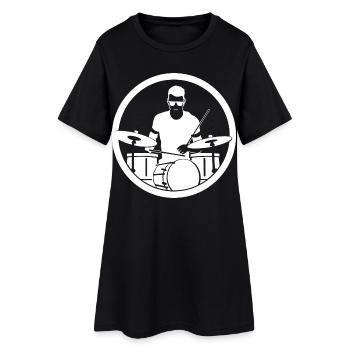 Batteur - Robe T-shirt Femme - noir - Devant