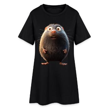 Taupe avec des lunettes de soleil Love Cute Moles - Robe T-shirt Femme - noir - Devant