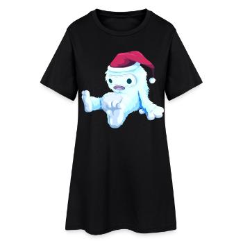 Poupée de Noël - Robe T-shirt Femme - noir - Devant