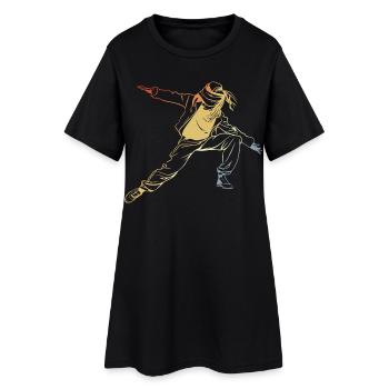 Vintage Breakdancer - Robe T-shirt Femme - noir - Devant