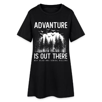 Crime Tueur en série Vrai crime Satire Randonnée - Robe T-shirt Femme - noir - Devant