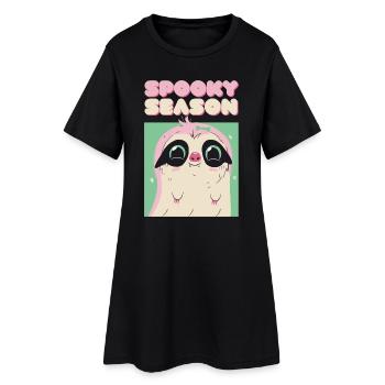 Spooky Season - Paresseux vampire mignon - Robe T-shirt Femme - noir - Devant