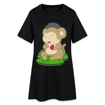 Monkey Poker Cartes de poker - Robe T-shirt Femme - noir - Devant