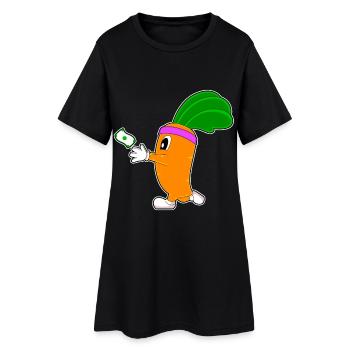 Carrot Jogger Jogging Sport - Robe T-shirt Femme - noir - Devant