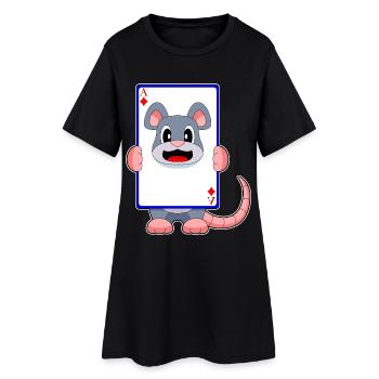 Mouse Poker Cartes de poker - Robe T-shirt Femme - noir - Devant