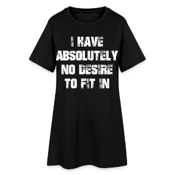 Je n’ai absolument aucune envie de m’intégrer - Robe T-shirt Femme - noir - Devant