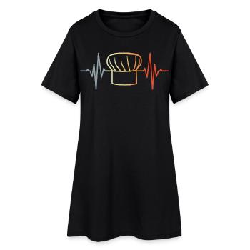 Vintage Baker Hat - Women’s T-Shirt Dress - black - Front
