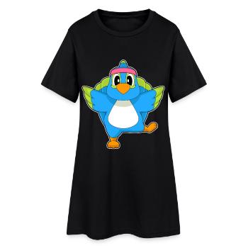 Parrot Yoga Fitness Gymnastique - Robe T-shirt Femme - noir - Devant