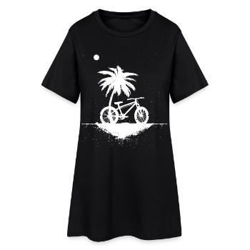Croquis de VTT - Robe T-shirt Femme - noir - Devant