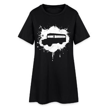 Bus Graffiti - Robe T-shirt Femme - noir - Devant