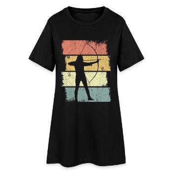 Croquis de l’archer - Robe T-shirt Femme - noir - Devant