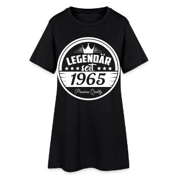 Legendär seit 1965 Krone Retro Vintage Stempel - Frauen T-Shirt-Kleid - Schwarz - Vorne