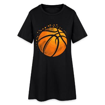 Graphique de ballon de basket-ball - Robe T-shirt Femme - noir - Devant
