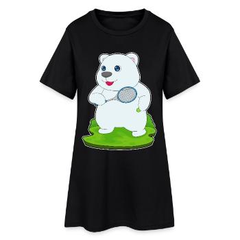 Raquettes de tennis Polar Bear - Robe T-shirt Femme - noir - Devant