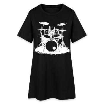 Percussion - Robe T-shirt Femme - noir - Devant