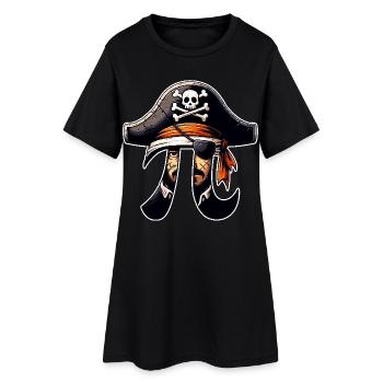 Pirate Pi Day Pirate Motif Fans de mathématiques Enseignant - Robe T-shirt Femme - noir - Devant