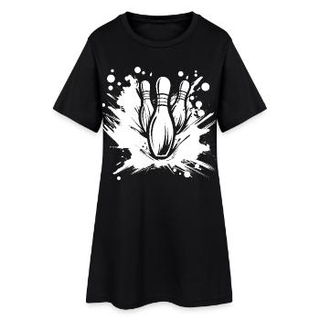 Bowling - Women’s T-Shirt Dress - black - Front