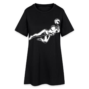Beach-volley filles - Robe T-shirt Femme - noir - Devant