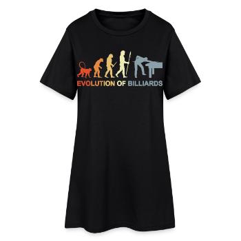 Pool Billiards Evolution - Women’s T-Shirt Dress - black - Front