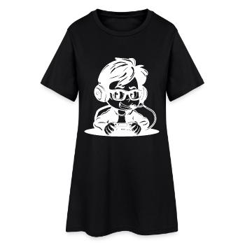 Croquis d’amateur de jeux vidéo - Robe T-shirt Femme - noir - Devant