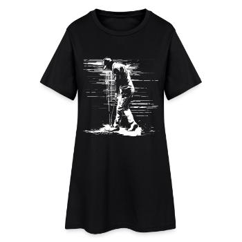Golfer Sketch - Women’s T-Shirt Dress - black - Front