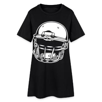 Casque de football - Robe T-shirt Femme - noir - Devant