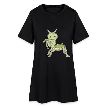 Élégante mante religieuse - Robe T-shirt Femme - noir - Devant