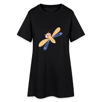 Demoiselle délicate - Robe T-shirt Femme - noir - Devant