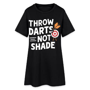 Lancer des fléchettes, pas de l’ombre - Robe T-shirt Femme - noir - Devant