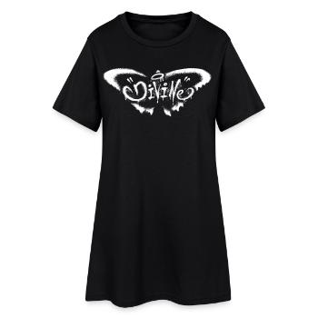 Grunge Butterfly – Mystical Transformation - Women’s T-Shirt Dress - black - Front