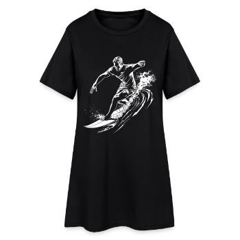 Surf - Robe T-shirt Femme - noir - Devant