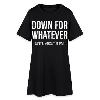 pour n’importe quoi - Robe T-shirt Femme - noir - Devant