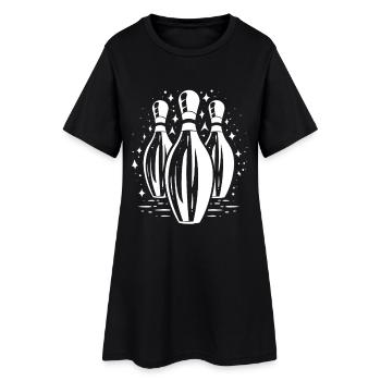 Bowling - Women’s T-Shirt Dress - black - Front