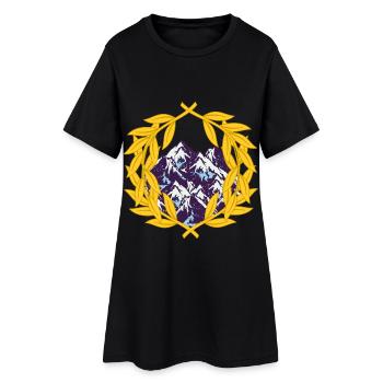 Austria Mountaineering Mountain Mountaineer Laurel Wreath - Women’s T-Shirt Dress - black - Front
