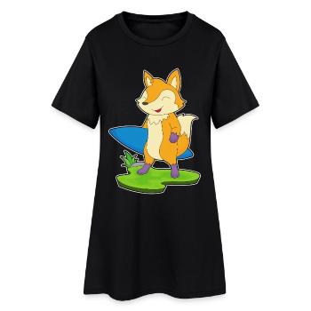 Été de surf Fox Surf - Robe T-shirt Femme - noir - Devant