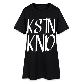 Kstnknd - Frauen T-Shirt-Kleid - Schwarz - Vorne