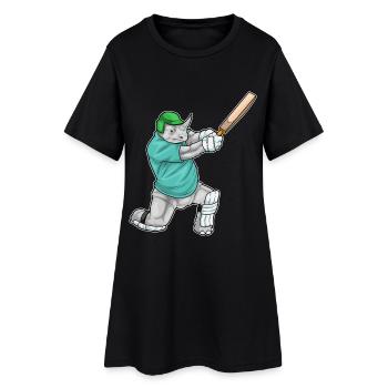 Rhino Cricket Battes de cricket - Robe T-shirt Femme - noir - Devant