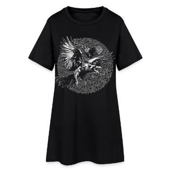 KRA KRA ! - Robe T-shirt Femme - noir - Devant