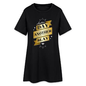 Un autre jour, un autre meurtre – Déclaration glamour - Robe T-shirt Femme - noir - Devant