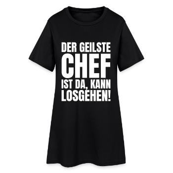 Lustiger Chef spruch der beste stolze Chef Humor - Frauen T-Shirt-Kleid - Schwarz - Vorne